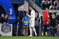 Ronaldo rejoices after scoring his 65th knockout round goal in the Champions League against Ajax